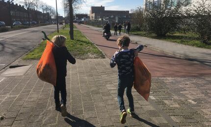 Zwerfafval opruimen 