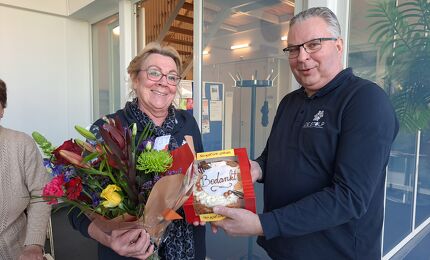 Mientje Schouten verdient de taart © Mieke Verberne 