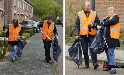 Schoonmaakactie Graagsewijk Noord    ©Arie v.d. Dungen 