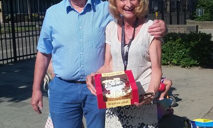 Taart voor juf Bernadette, © Mieke Verberne 