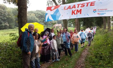 Wandelteam van Samen Beter voltooit de Nationale Diabetes Chalenge 