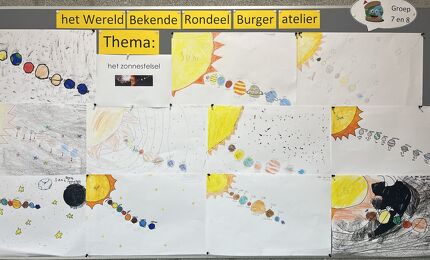 Het Rondeel groep 7-8, Thema Zonnestelsel 