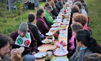 Oogstfeest en lange tafeldiner Graafse Akkker (2017) 