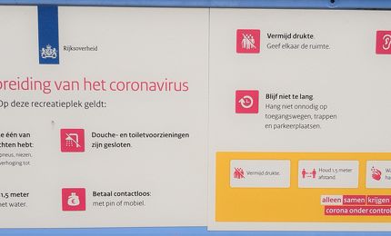 Bord bij de Oosterplas 